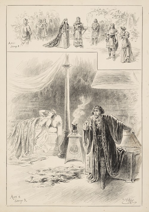 Cymbeline, Miss Ellen Terry as Imogene, Mr. Henry Irving as Iachimo, Lyceum Theatre, September 26, 1896