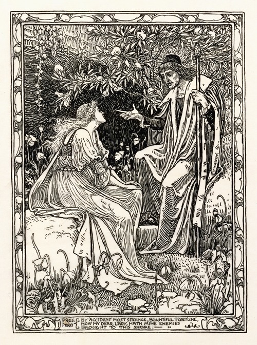 Pros; ‘By accident most strange, bountiful fortune, now my dear lady, hath mine enemies brought to this shore …’ [The Tempest]