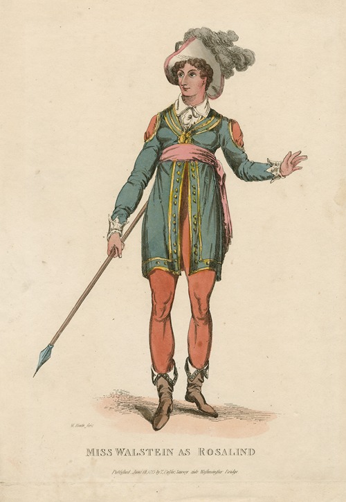 Miss Walstein as Rosalind [in Shakespeare’s As you like it]