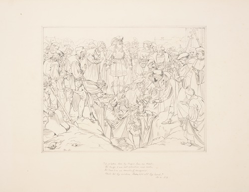 ‘I pr’y thee take thy fingers from my throat; …’ [Hamlet], act V, sc. I