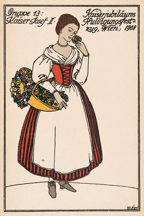 Nr. 183: Kaiserjubiläums-Huldigungsfestzug, Wien, 1908, Gruppe 13: Kaiser Josef II.