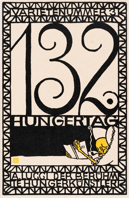 Nr. 97: ‘Varieténummer 3: 132. Hungertag A. Lucci der berühmte Hungerkünstler’