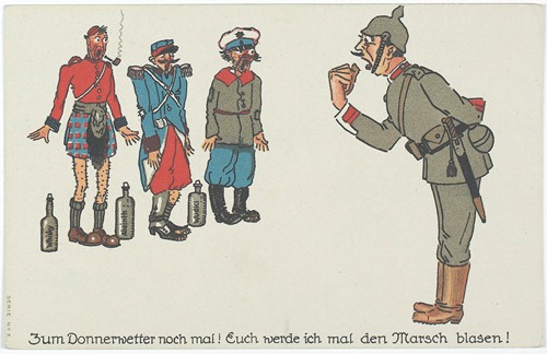 Zum Donnerwetter noch mal! Euch werde ich mal den Marsch blasen!