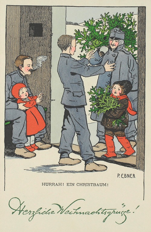 Hurrah! Ein Christbaum! Herzliche Weihnachtsgrüsse!
