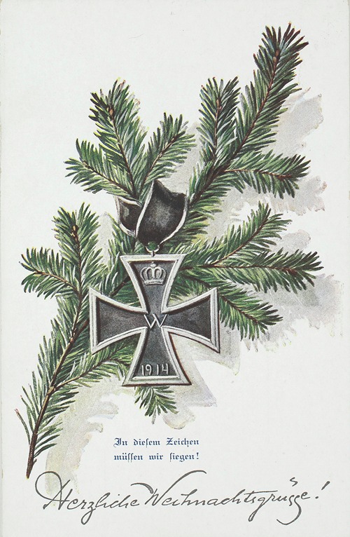 In diesem Zeichen müssen wir siegen! Herzliche Weihnachtsgrüsse!