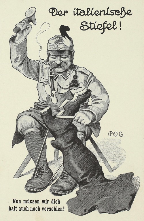 Der italienische Stiefel! Nun müssen wir dich halt auch noch versohlen!