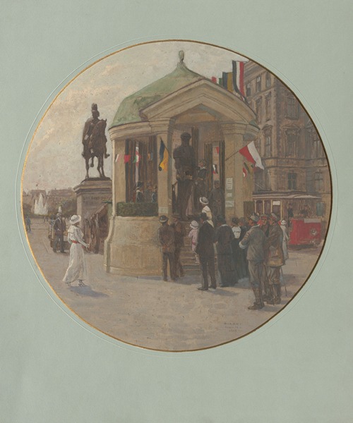 Der ‘Wehrmann in Eisen’ auf dem Schwarzenbergplatz