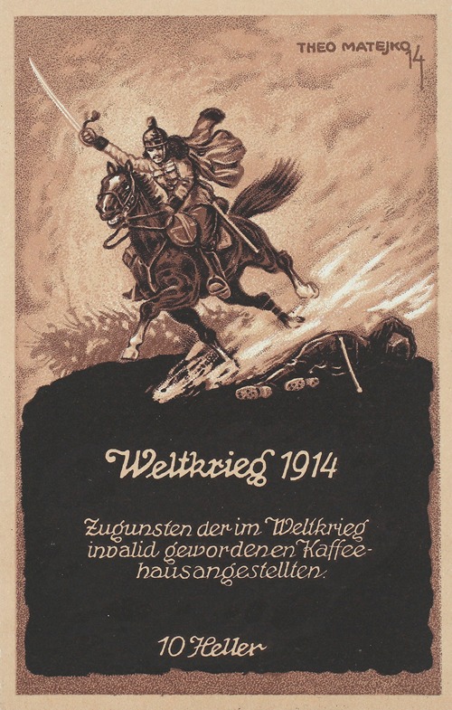 Weltkrieg 1914. Zugunsten der im Weltkrieg invalid gewordenen Kaffeehausangestellten