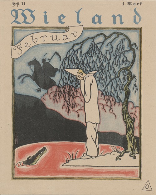 Titelillustration Wieland. Zeitschrift für Kunst und Dichtung, Heft 11