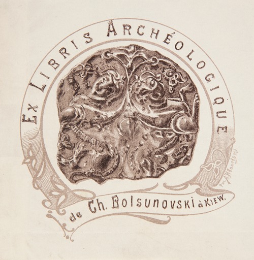Ekslibris Karola Bołsunowskiego (1838–1925)