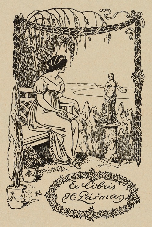 Bookplate of H. Pašma