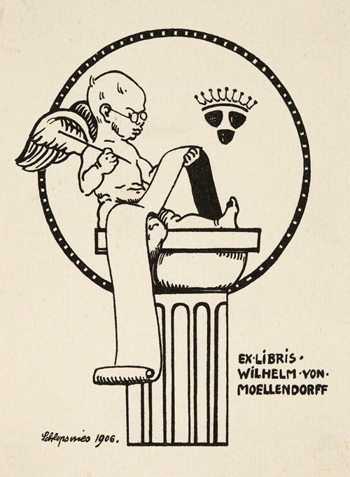 Bookplate of Wilhelm von Moellendorff