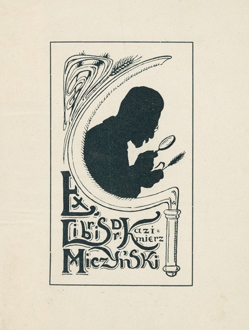 Ekslibris portretowy Kazimierza Miczyńskiego (1868–1918)
