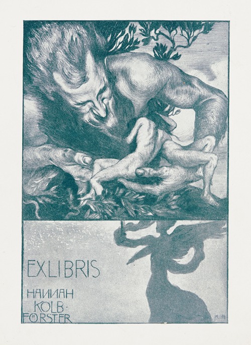 Bookplate of Hannah Kolb-Förster