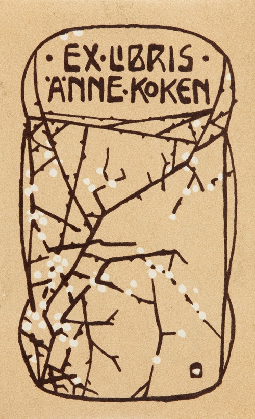 Bookplate of Anne Koken