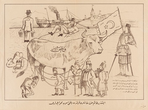 Allegory of Turkey as the milked cow