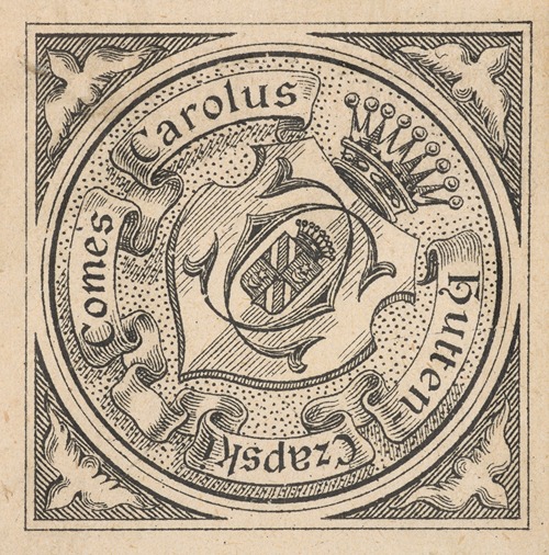 Bookplate of Karol Czapski (1860-1904)