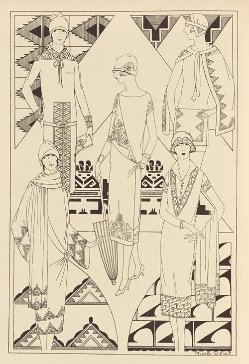 Design motifs inspired by the arts of the American Indians