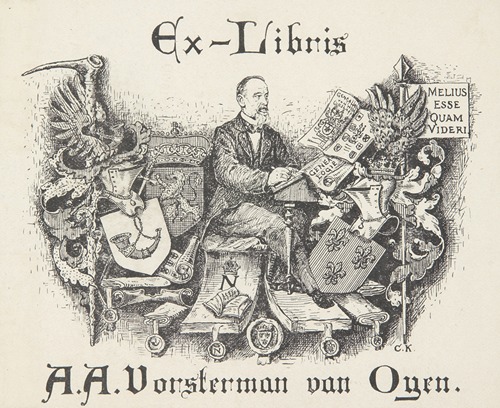 Ekslibris Antonie Abraham Vorsterman van Oijen (1845–1912)