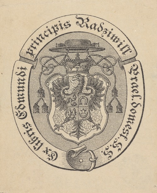 Ekslibris Edmunda Fryderyka Radziwiłła (1842-1895)