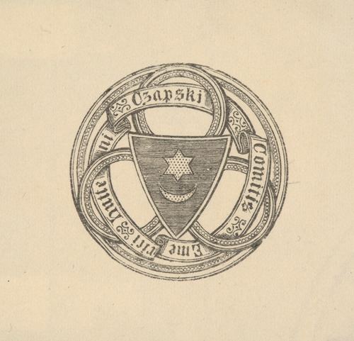 Ekslibris Emeryka Hutten-Czapskiego (1828–1896)