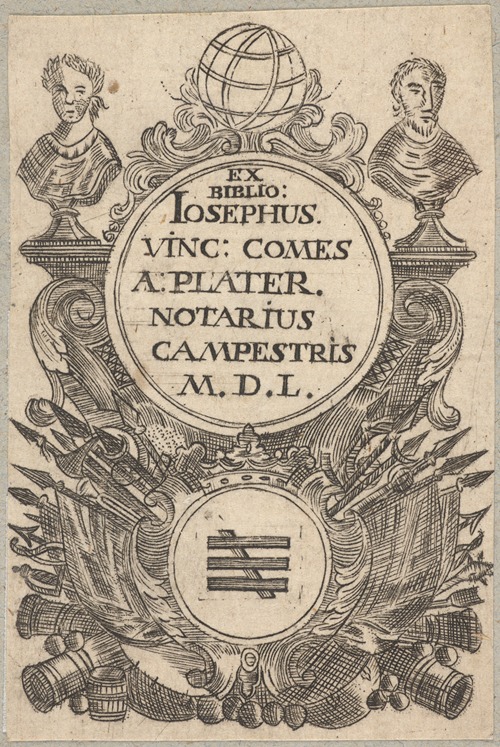 Ekslibris Józefa Wincentego Platera (1745-1806)