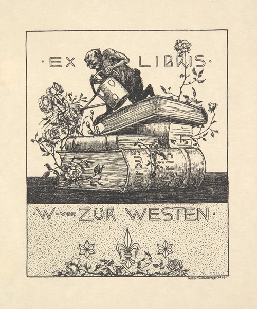 Ekslibris Walter von Zur Westen (1871-1948)