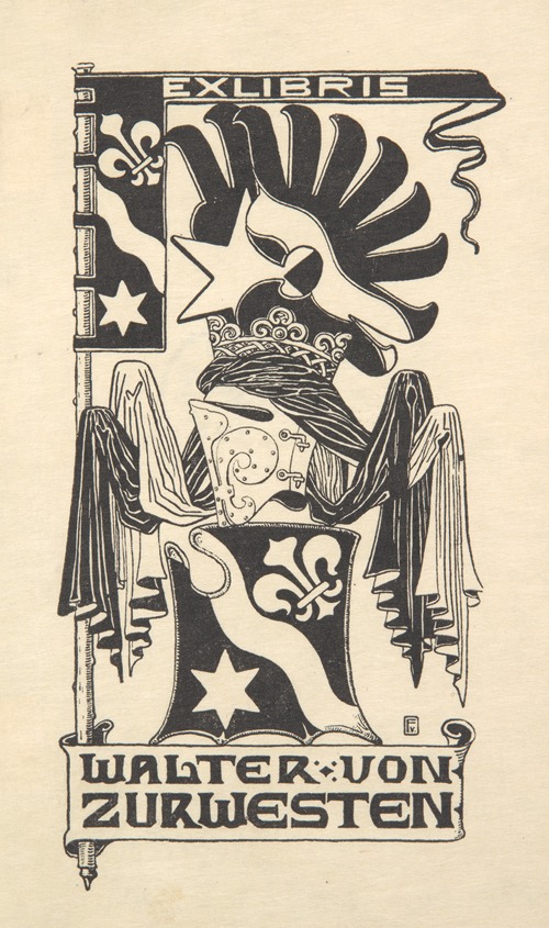 Ekslibris Walter von Zur Westen (1871-1948)