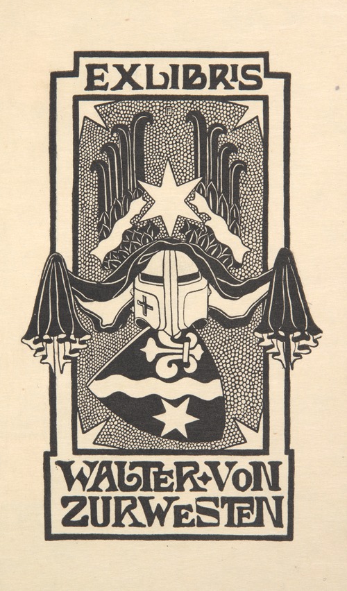 Ekslibris Walter von Zur Westen (1871-1948)