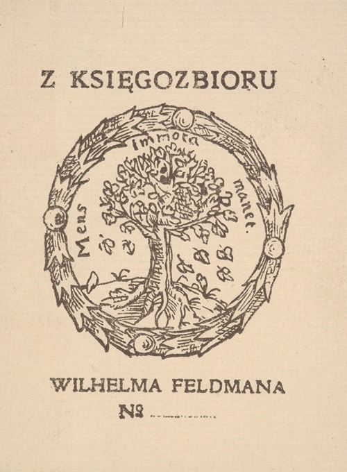 Ekslibris Wilhelma Feldmana (1868–1919)
