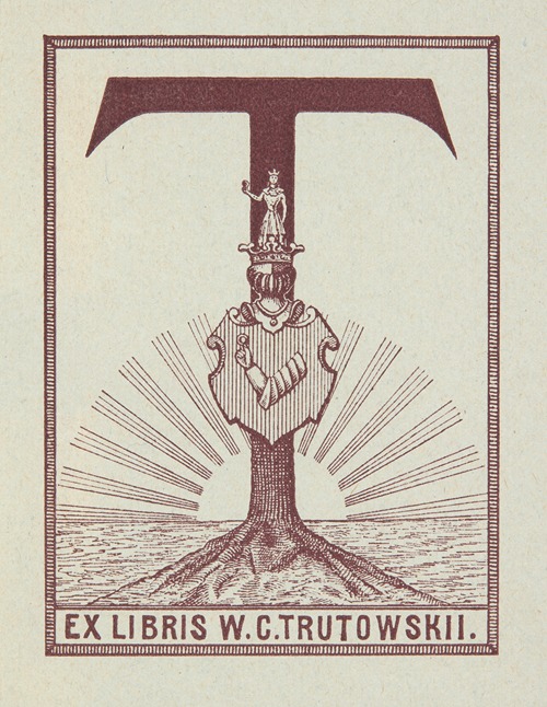 Ekslibris Władimir Konstantinowicz Troutowskii (1862-1932)