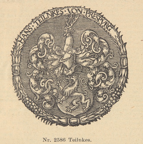 Hans Teilnkes von Presburg – ekslibris albo herb