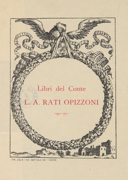 Luigi Amedeo Rati Opizzoni di Torre (1877-1946) – ekslibris