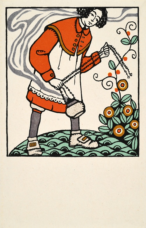 Postkarte der Wiener Werkstätte Nr. 143 (Osterkarte)
