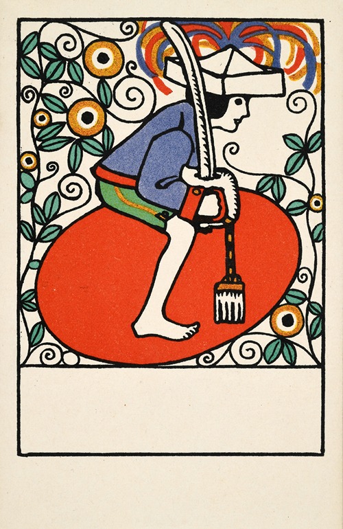 Postkarte der Wiener Werkstätte Nr. 151 (Osterkarte)
