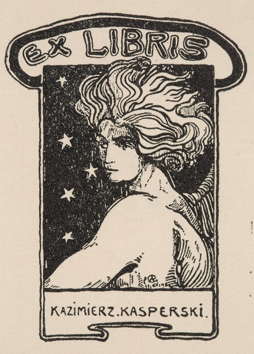 Bookplate of Kazimierz Kasperski (1873-1951)