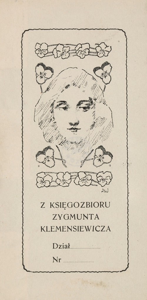 Bookplate of Zygmunt Klemensiewicz (1874-1948)