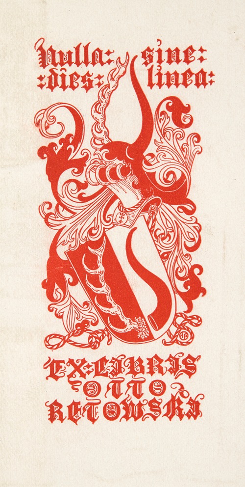 Ekslibris Ottona Retowskiego (1849-1925)