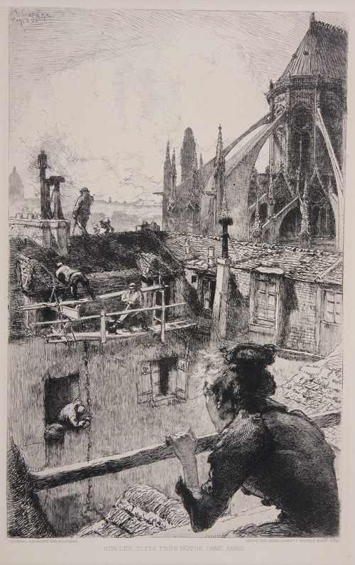 Sur les toits, prés Notre-Dame, Paris
