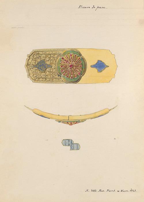Belt Buckle from the Collection of Oktawia Podlewska, in the Collection of the National Museum in Warsaw since 1923