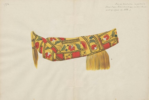 Pas kontuszowy z portretu Stanisława Biesiekierskiego z ok. 1794 roku