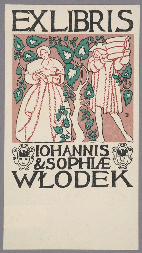 Ekslibris Jana Zdzisława i Zofii Włodków