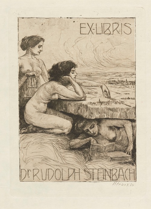 Bookplate of Dr Rudolph Steinbach