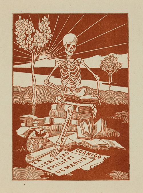 Bookplate of Jac- Philippi De Madiis
