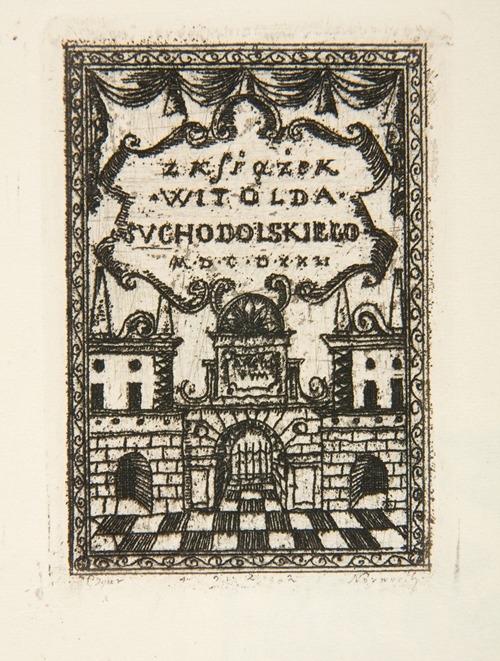 Ekslibris Witolda Suchodolskiego (1887–1964)