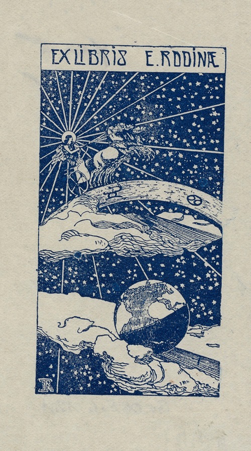 Bookplate of E. Rodina
