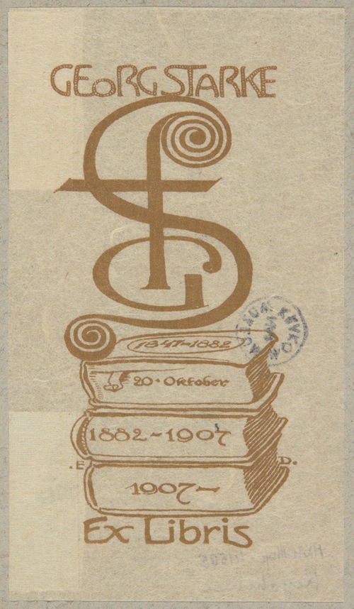 Ekslibris Georg Starke (Goerlitz)