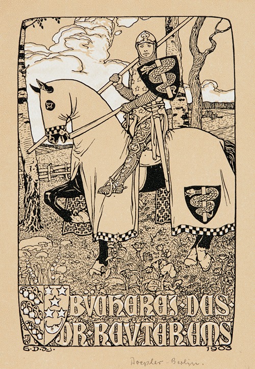 Bookplate; Bücherei des Dr. Reuter Ems