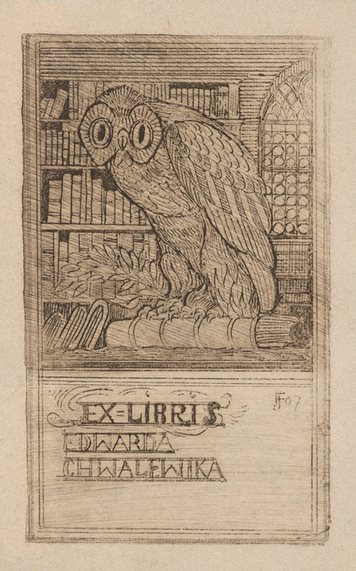 Bookplate of Edward Chwalewik (1873-1956)