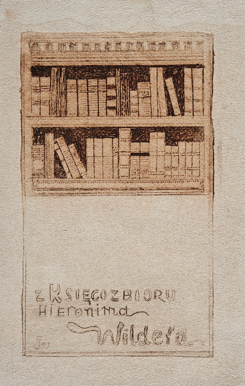 Bookplate of Hieronim Wilder